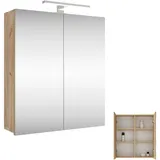 Planetmöbel Merkur 60 cm gold eiche mit Radio