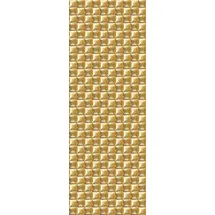 Queence Vinyltapete Leticia 90x300 cm 0,9 m2 gold 34193