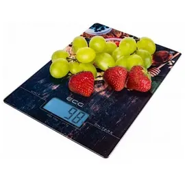 ECG Küchenwaage ECG KV 1021 Berries, Meßgenauigkeit von 1 g, Option zur Auswahl von Maßeinheiten (g / ml) bunt