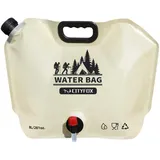 Zusammenklappbare Wasserbehältertasche, faltbarer Wasserkanister,Auslaufsicherer, faltbarer Wasserbehälter in Lebensmittelqualität | Tragbarer, verdickter 8-Liter-Wasseraufbewahrungsbeutel, Wasserflas