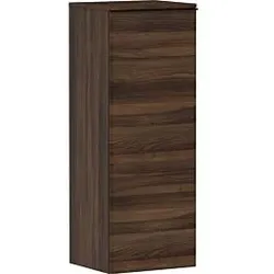 hansgrohe Xelu Q Halbhochschrank 54134670 370x400x1065mm, Türanschlag rechts, Nussbaum dunkel, mattschwarz