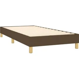 vidaXL Boxspringbett 100 x 200 cm Dunkelbraun