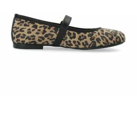 Ca'Shott Cashott Riemchenballerina Elvira beige | mokka / schwarz 38