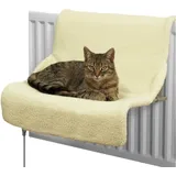 Rosewood Catwalk Katzenbett 2-in-1, Heizkörperliege und freistehend, Plüschbezug, waschbar, 46x32x42cm - Gelb