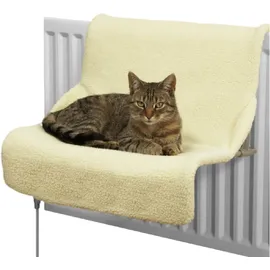 Rosewood Catwalk Katzenbett 2-in-1, Heizkörperliege und freistehend, Plüschbezug, waschbar, 46x32x42cm - Gelb