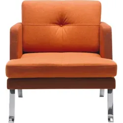 1er Sessel Ona mit Metallgestell & niedriger Lehne