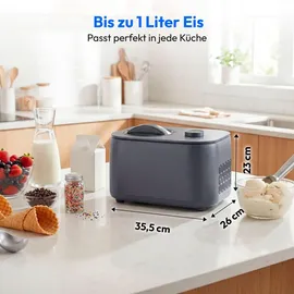 Medion Eismaschine Grau 1 l
