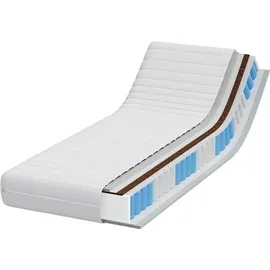 vidaXL Taschenfederkernmatratze mit Kokosnusschicht 80 x 200 cm