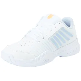 K-Swiss Court Express Omni Tennis Shoe, White Heather Peach Fuzz, 37 EU