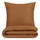 Blumtal Bettwäsche Unifarben Braun 155 x 220 cm + 2 x 80 x 80 cm