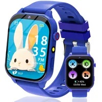kaacly Smartwatch Kinder für Mädchen Jungen Geschenk mit 1,83" Gesicht 18 Spiel, Smart Watch Geburtstag Geschenke für Kinder (Navy Blue)