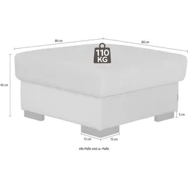 Home Affaire Hocker Tulio mit Stauraum 80 x 45 x 80 cm Rot