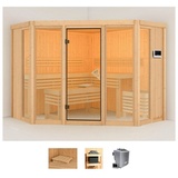 KARIBU Sauna »Astrid 2«, (Set), beige