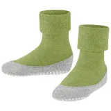 Falke Unisex Kinder Stoppersocken Cosyshoe K HP Wolle rutschhemmende Noppen 1 Paar, Grün (Bamboo 7650), 37-38