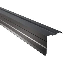 Alu-Ortgangwinkel | Aluminium 0,7 mm | Beschichtung 25 μm | gesickt