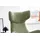 KAWOLA Ohrensessel LOTTE Cord 79 x 117 x 0 cm Grün mit Hocker