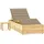 furnicato Garten-Sonnenliege 198 x 90 x 30-75 cm Beige