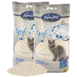 2 x 15 Liter Lyra Pet® GreyCat® Katzenstreu