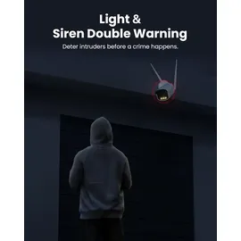 ZOSI AuroraLux 4K WLAN Überwachungskamera Außen 8MP Weiß