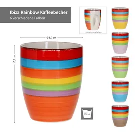 Mambocat Kaffeebecher 0,3 l Mehrfarbig 6 St.