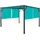 MCW Ersatzbezug für Dach Pergola Pavillon Beja 4 x 4 m Türkis-Blau