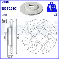 Delphi Bremsscheibe BG5021C