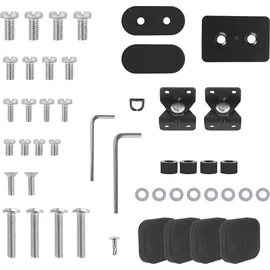 Maclean Brackets Universal TV-Ständer für RTV-Schrank max 40kg max VESA 600x400 für 32-75" TVs | Schwarz