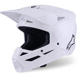 Alpinestars S-M3 Motocross Helm, weiss, Größe S
