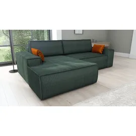 mebloland Ecksofa TOR mit Schlaffunktion. Farbe: Jungle Green. - Grün
