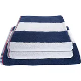 Dyckhoff Maritim Block Stripe Handtuch 50 x 100 cm blau