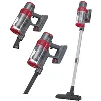 Clean Maxx CLEANmaxx 2in1 Akku-Zyklon-Staubsauger grau/rot