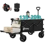 Sekey Bollerwagen FW84, faltbar, 150kg Traglast, 86 x 48 x 97cm (L/B/H), schwarz