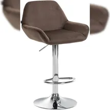CLP Barhocker Braga 45 x 75-85 cm Braun