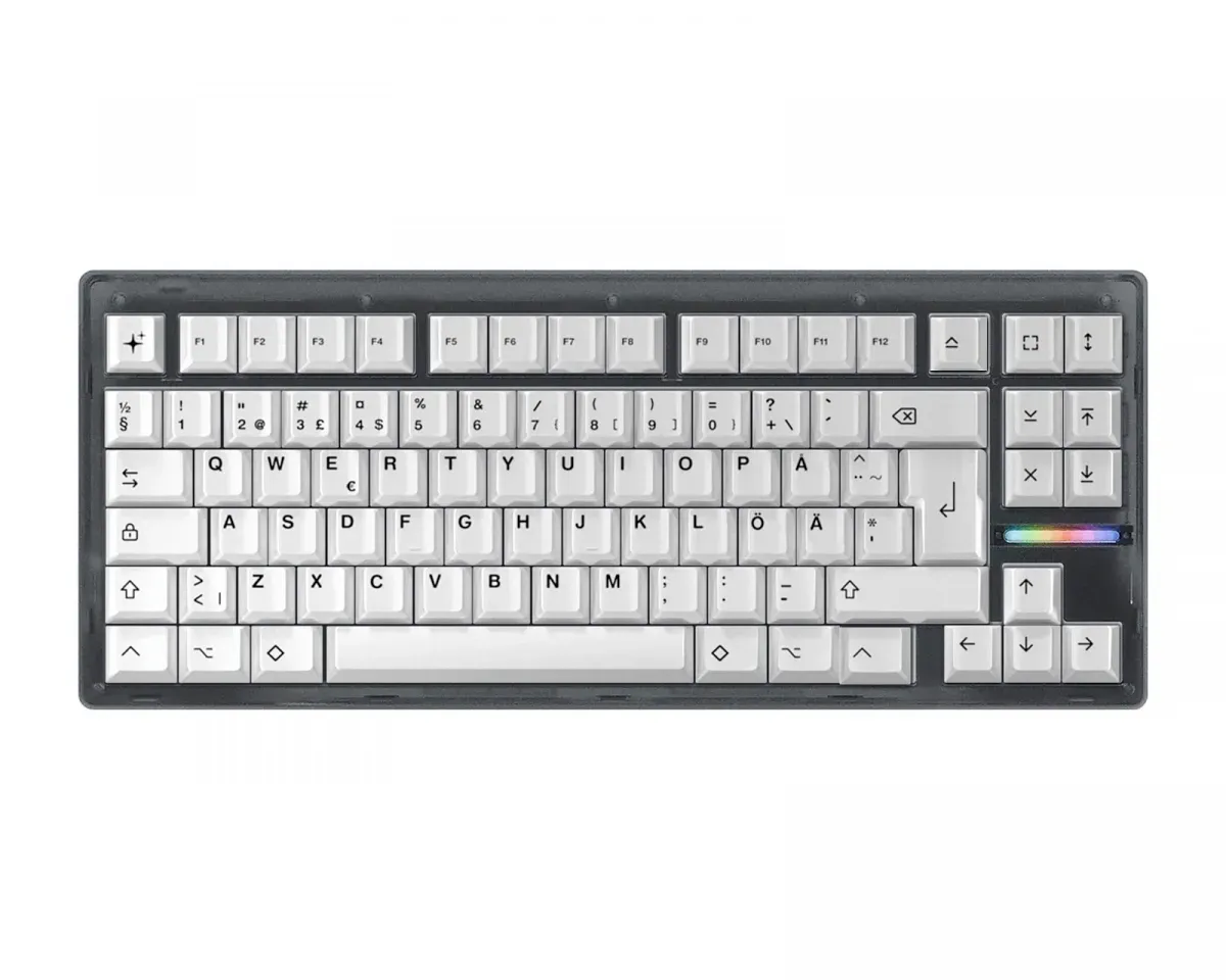 Wooting 80HE Ghost ISO + BoW Keycaps