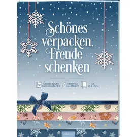 arsEdition Geschenkpapier Zauberhafte Weihnachtszeit: Schönes schenken. Glücklich sein. | 10 große Bögen Geschenkpapier, ca. 50,0 x 71,0 cm (Geschenkpapier-Buch)
