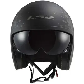 LS2 Spitfire II Schwarz Matt/Grau M