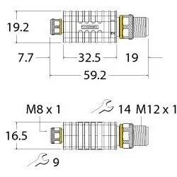 TURCK Adapter AD-MFK3-FSM4