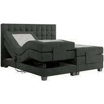 MKS Boxspringbett 180 x 200 cm H3 Dunkelgrau