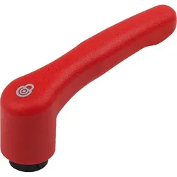 KLEMMHEBEL MIT SICHERHEITSFUNKTION GR.3 M10, KUNSTSTOFF ROT RAL3020, KOMP:STAHL