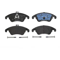 BREMBO Bremsbelagsatz, Scheibenbremse BREMSBELÄGE, RICHTUNGSGEBUNDEN vorne rechts links mit Zubehör für MERCEDES-BENZ A0054201020 A0074205820 A0054201