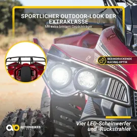 ACTIONBIKES MOTORS - Benzin-Kinderquad S-10 ATV Midi Pocket Quad für Kinder 125 ccm Halbautomatik