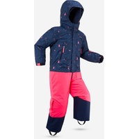 Schneenanzug Skianzug Kinder warm wasserdicht - PNF500 rosa/blau, blau|rosa, Gr. 98 - 3 Jahre