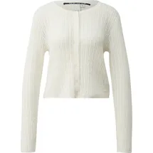 QS Strickjacke mit Ajourmuster Beige XS