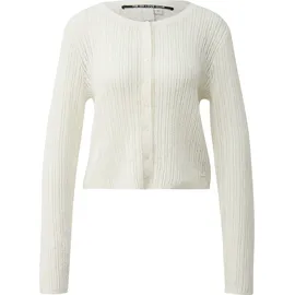 QS Strickjacke mit Ajourmuster Beige XS
