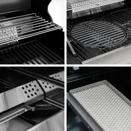FEUERGOTT Gas-Grillstation Hektor 4B-S inkl. Abdeckhaube