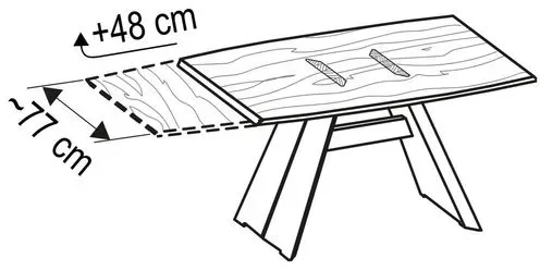 Voglauer Tischverlängerung 1x48 cm Vrock