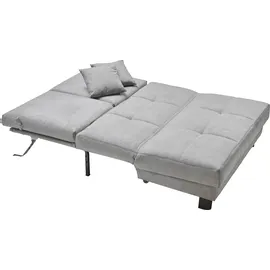 Ell + Ell Schlafcouch Polyester 2-Sitzer Grau
