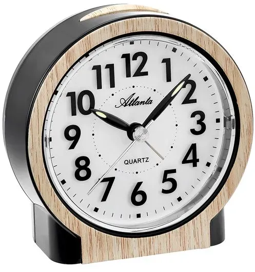 Paragon (Atlanta) Quarzwecker 2173 Kunststoff Braun Buche