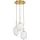 Nova Luce Lato 3-flg. rund Gold/Weiß