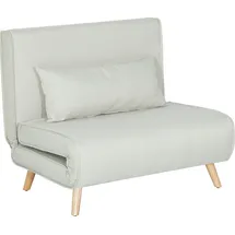 Homcom Schlafcouch Leinenimitat Einzelcouch 1-Sitzer Beige